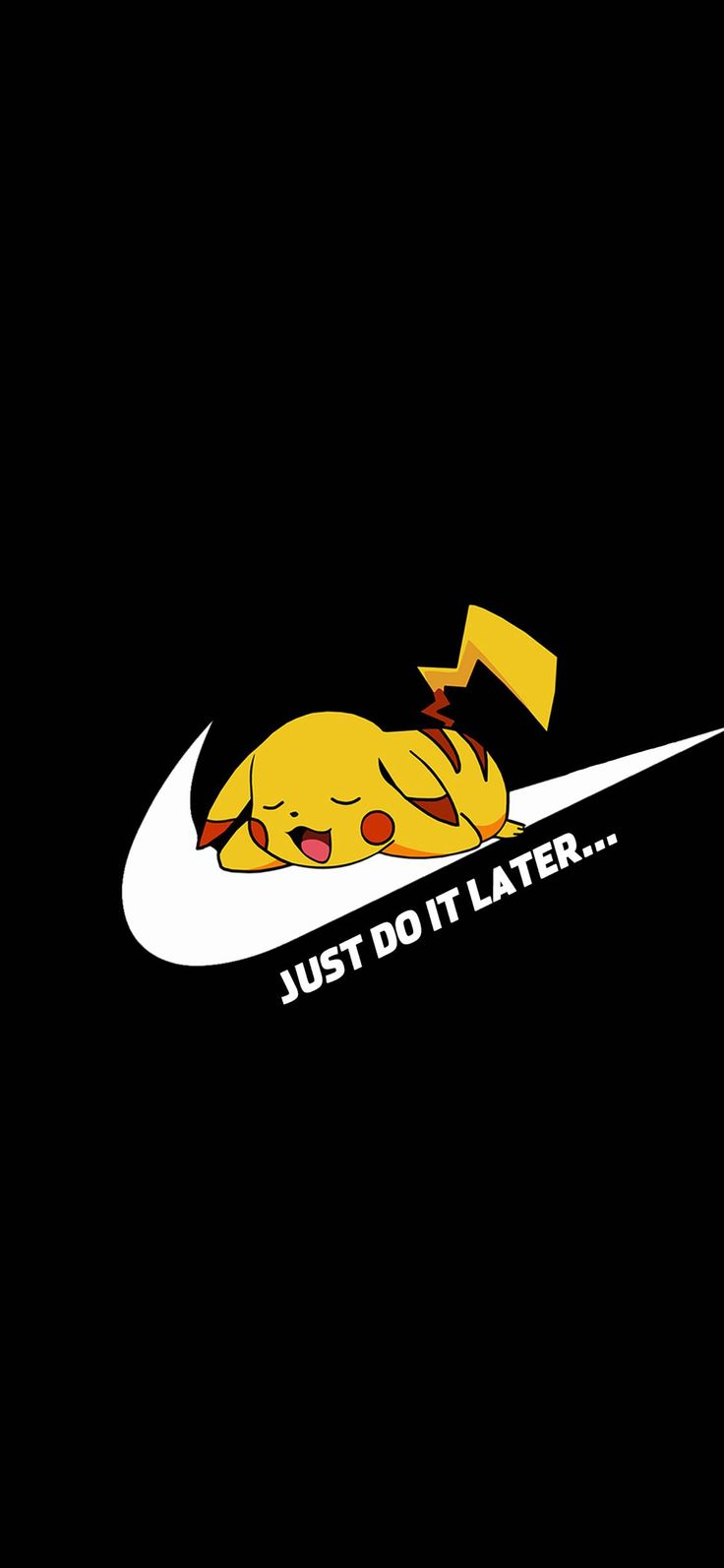 Cartoon skin blocks grave Nike Logo Just Do It Wallpaper for iPhone X, iPhone XS and iPhone XS. Just do it wallpaper, Pikachu wallpaper iphone, iPhone wallpaper