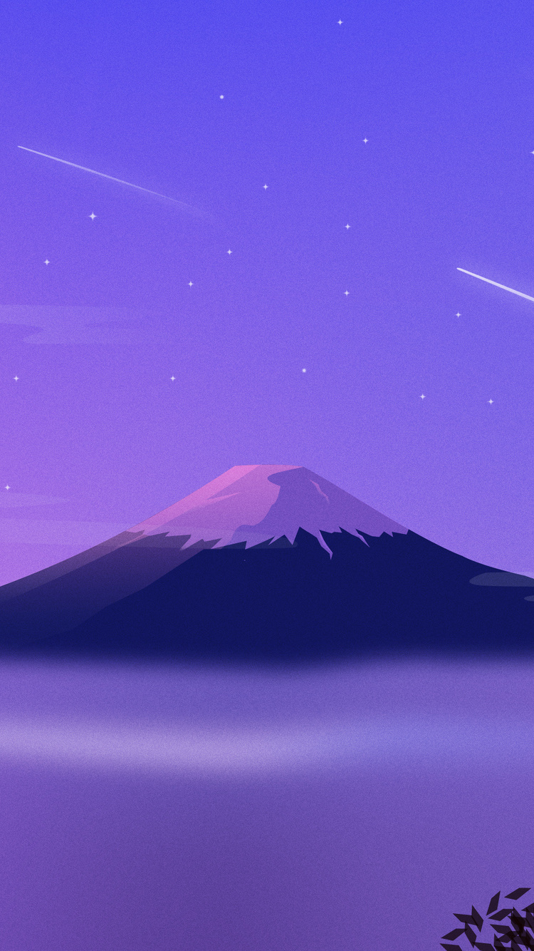 Mount Fuji Minimal iPhone iPhone 6S, iPhone 7 HD 4k Wallpaper, Image, Background, Photo and Picture