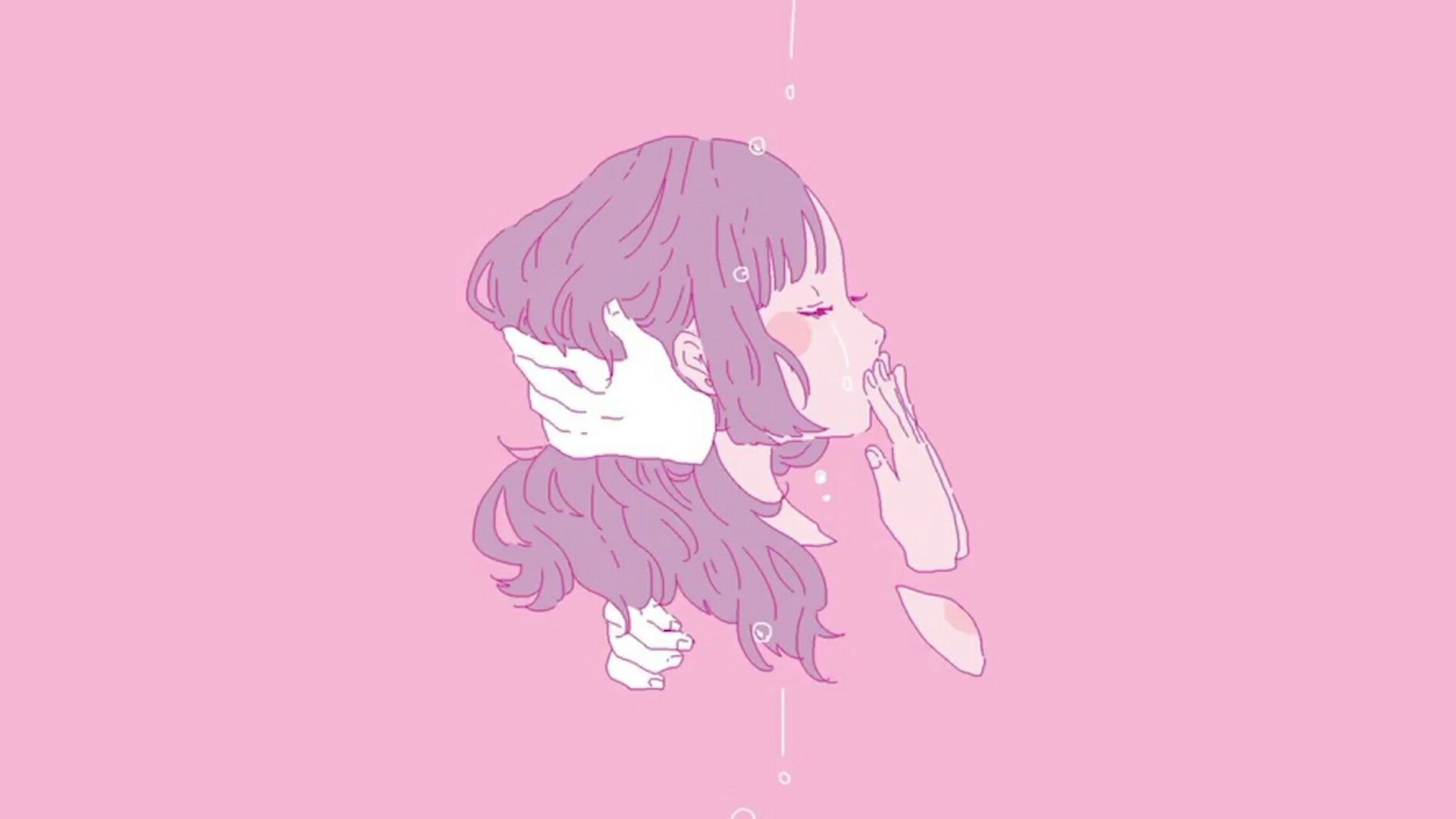 Aesthetic Pink Anime Wallpaper