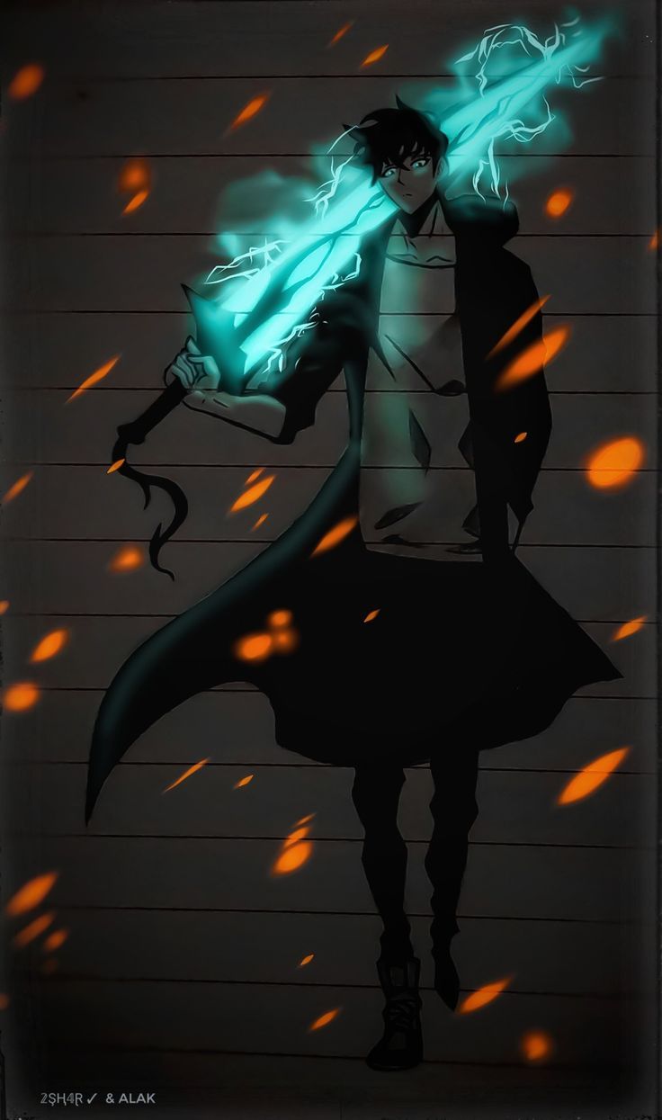 Badass anime (sung jinwoo). Anime shadow, Anime art dark, Glowing art. Anime shadow, Anime art dark, Digital art anime