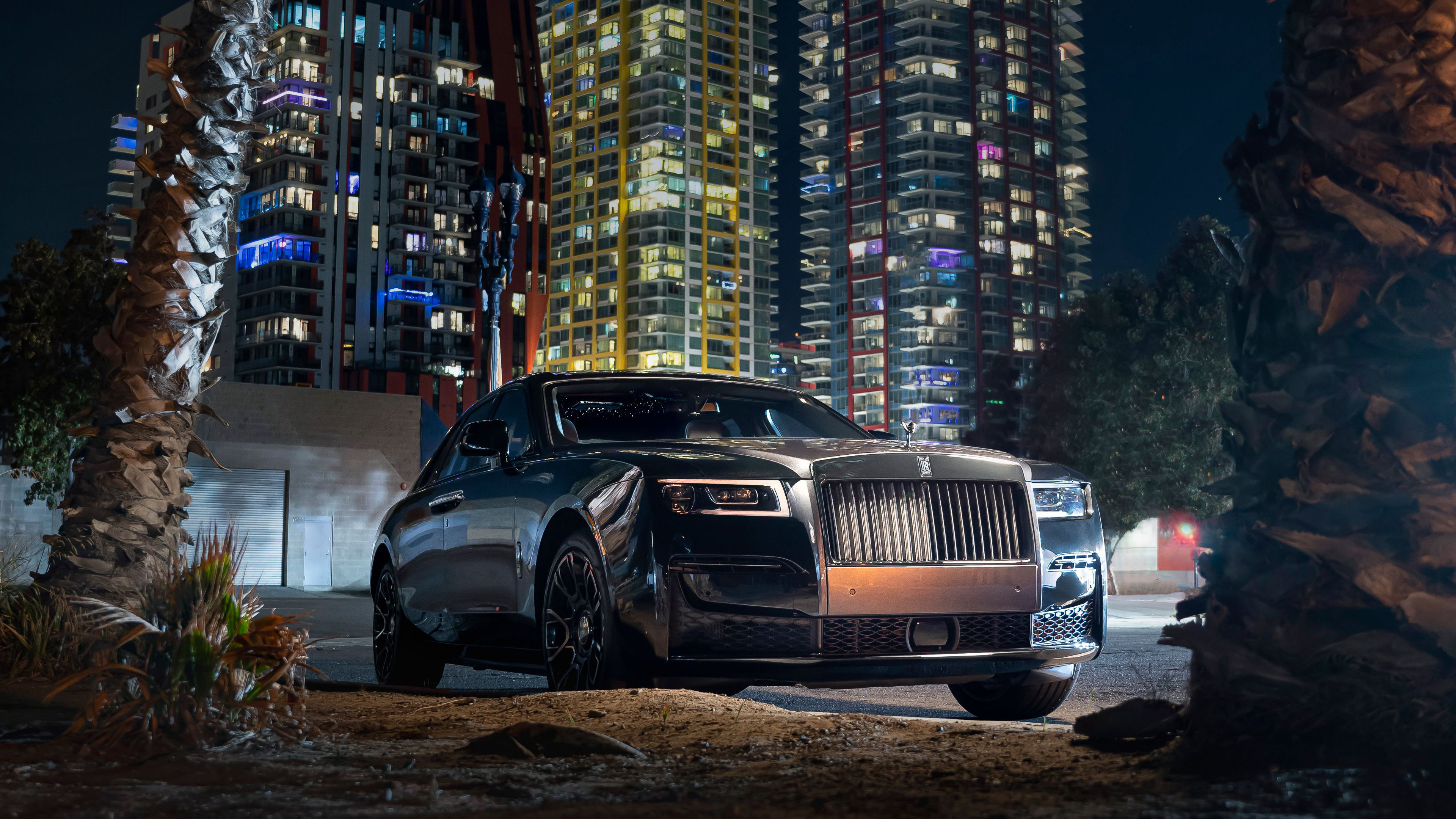 2022 Rolls Royce Black Badge Ghost 4K 3 Wallpaper Car Wallpaper