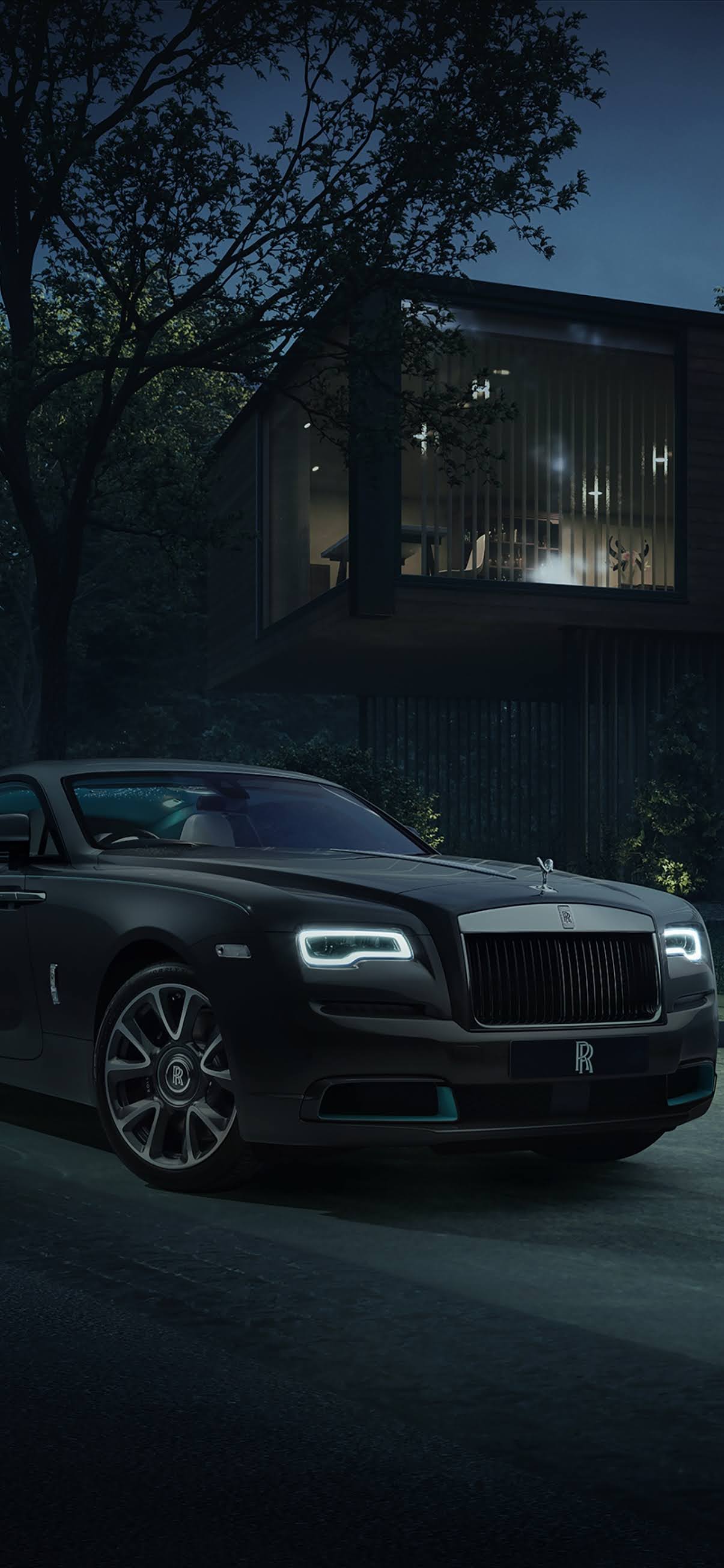 Black Rolls Royce Mobile Wallpaper, luxury car Mobile Walls