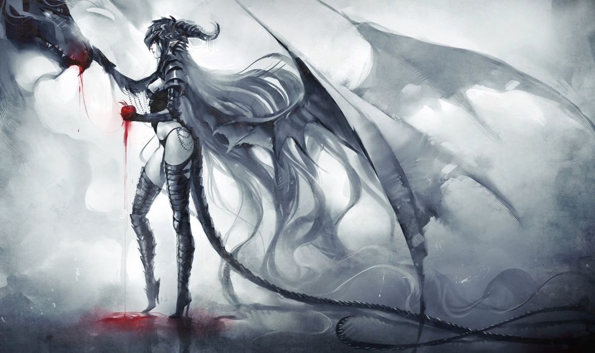 Dragon Lady Dark or Fantasy Monsters fantasy wallpaperx1139
