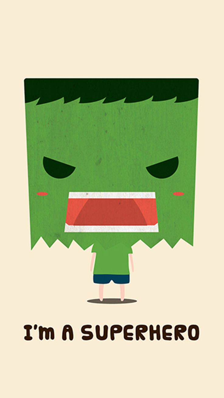 ↑↑TAP AND GET THE FREE APP! Fun I'm a Superhero Hulk Green Art Comics Hero Funny Cute Geeks HD iPhone 6 p. iPhone 6 plus wallpaper, Funny wallpaper, Comic heroes