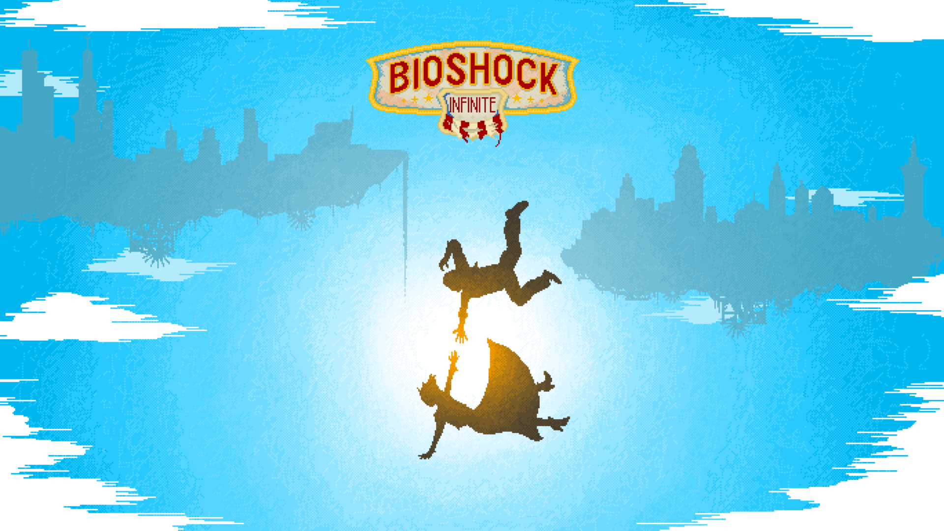 Free download BioShock Infinite pixel art wallpaper 16543 [1920x1080] for your Desktop, Mobile & Tablet. Explore Pixel Art Wallpaper Bit Wallpaper, Pixel Wallpaper, Animated Pixel Wallpaper