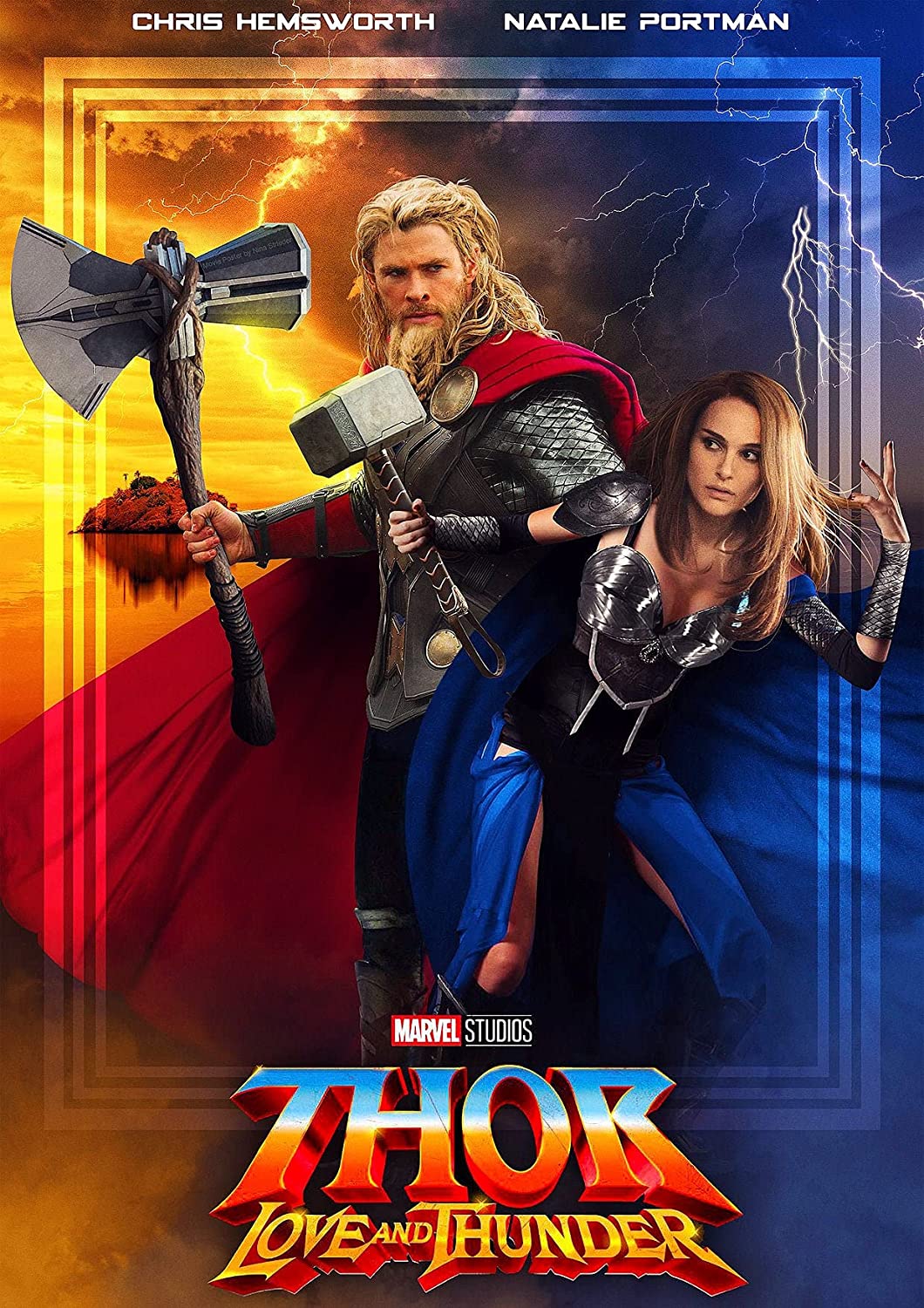 Thor Love and Thunder Movie Poster, Vintage Movie Poster, Wall Art Room Decor (Unframe, 24x36): Posters & Prints