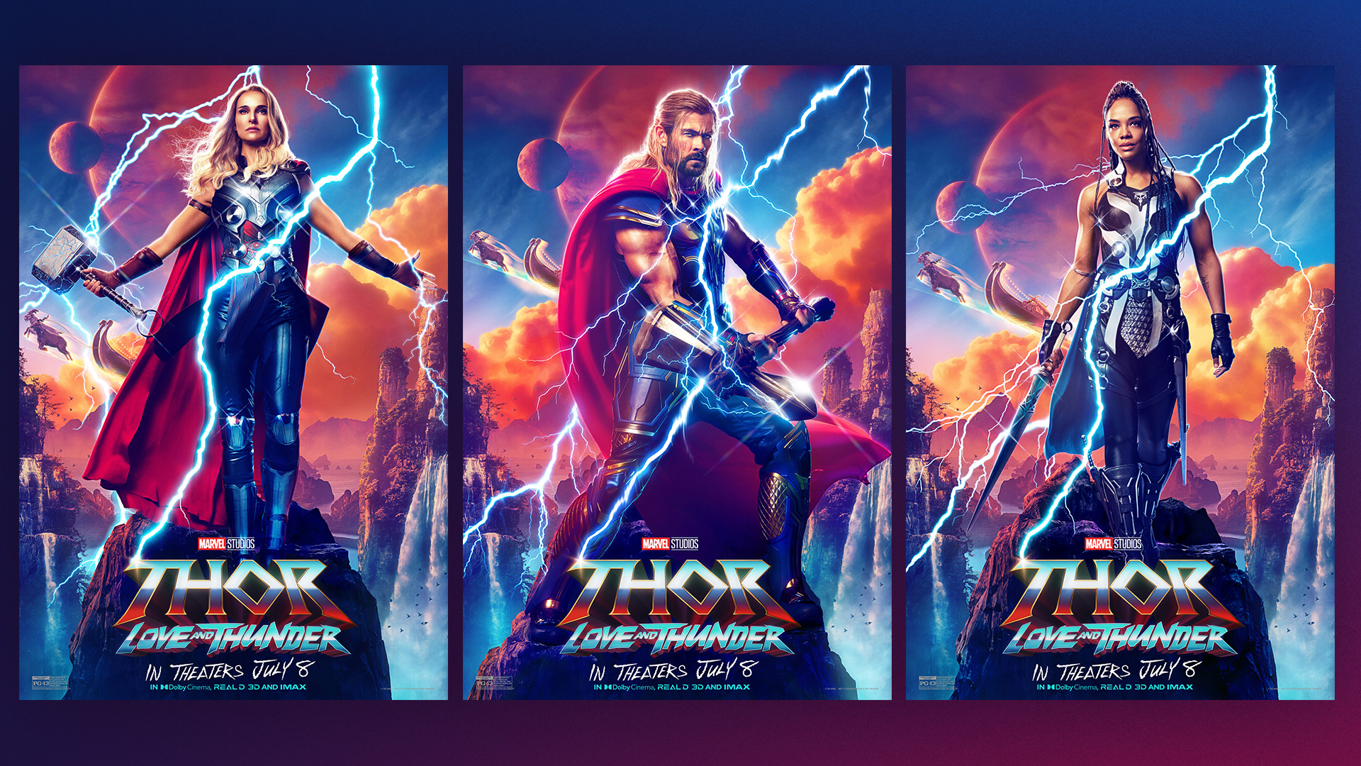 Tickets now on sale for THOR: LOVE AND THUNDER, new character posters TV spot unveiled