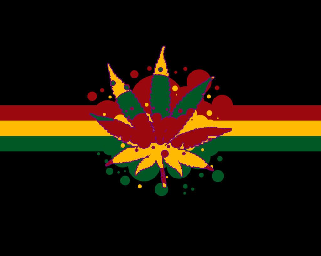 rasta weed hd wallpaper