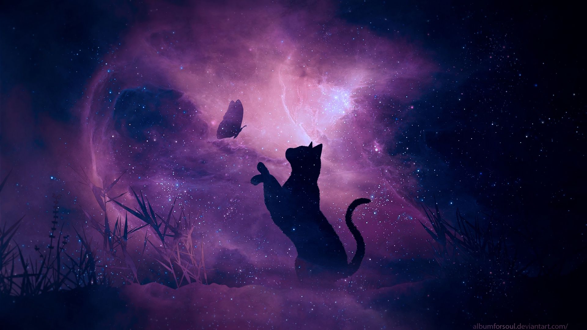 Free download Fantasy animals Purple galaxy wallpaper Laptop wallpaper [1920x1080] for your Desktop, Mobile & Tablet. Explore Cool Black Cat Wallpaper. Black Cat Wallpaper, Black Cat Wallpaper, Black Cat Background