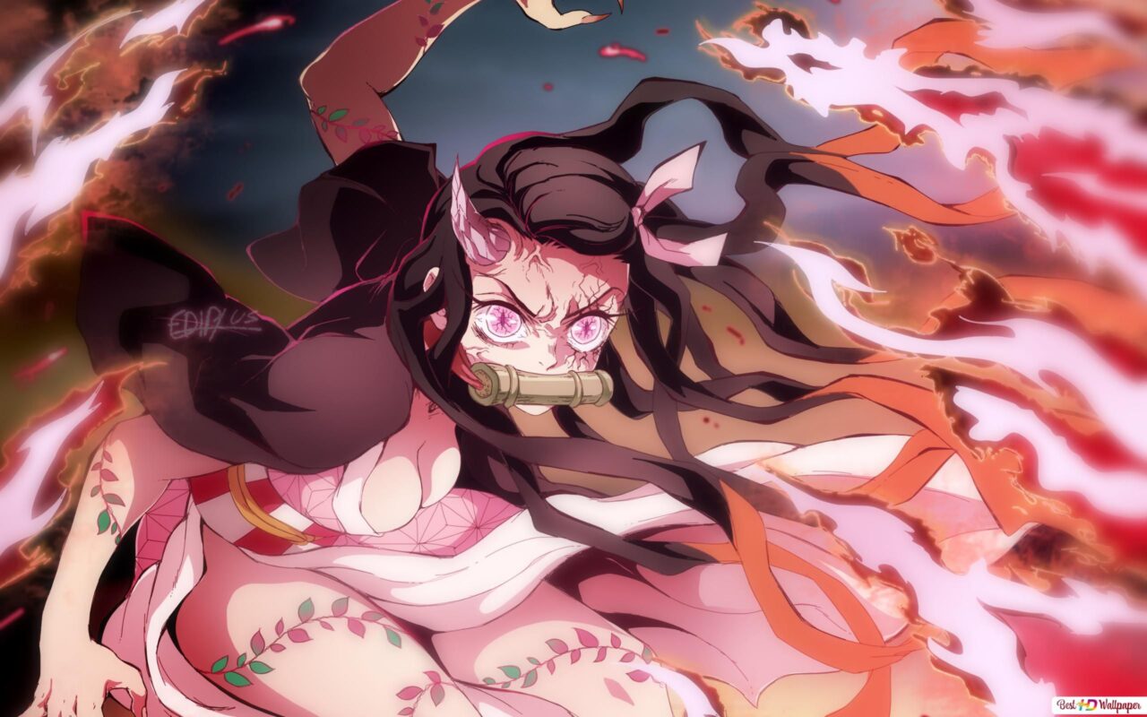 Nezuko Vs Daki Wallpapers Wallpaper Cave