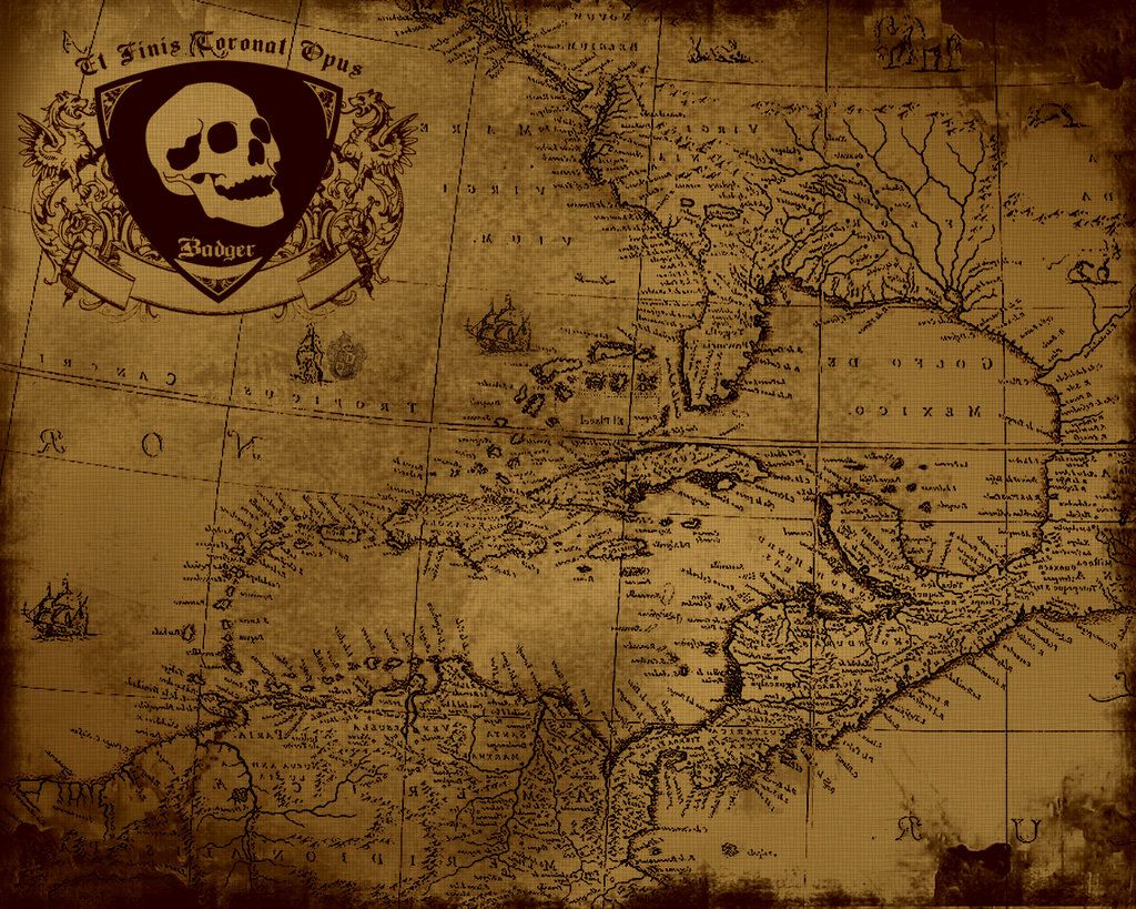 Pirate Map Wallpaper
