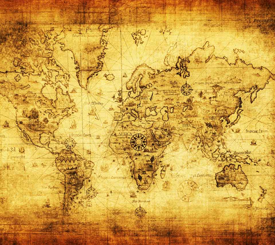 old world map background
