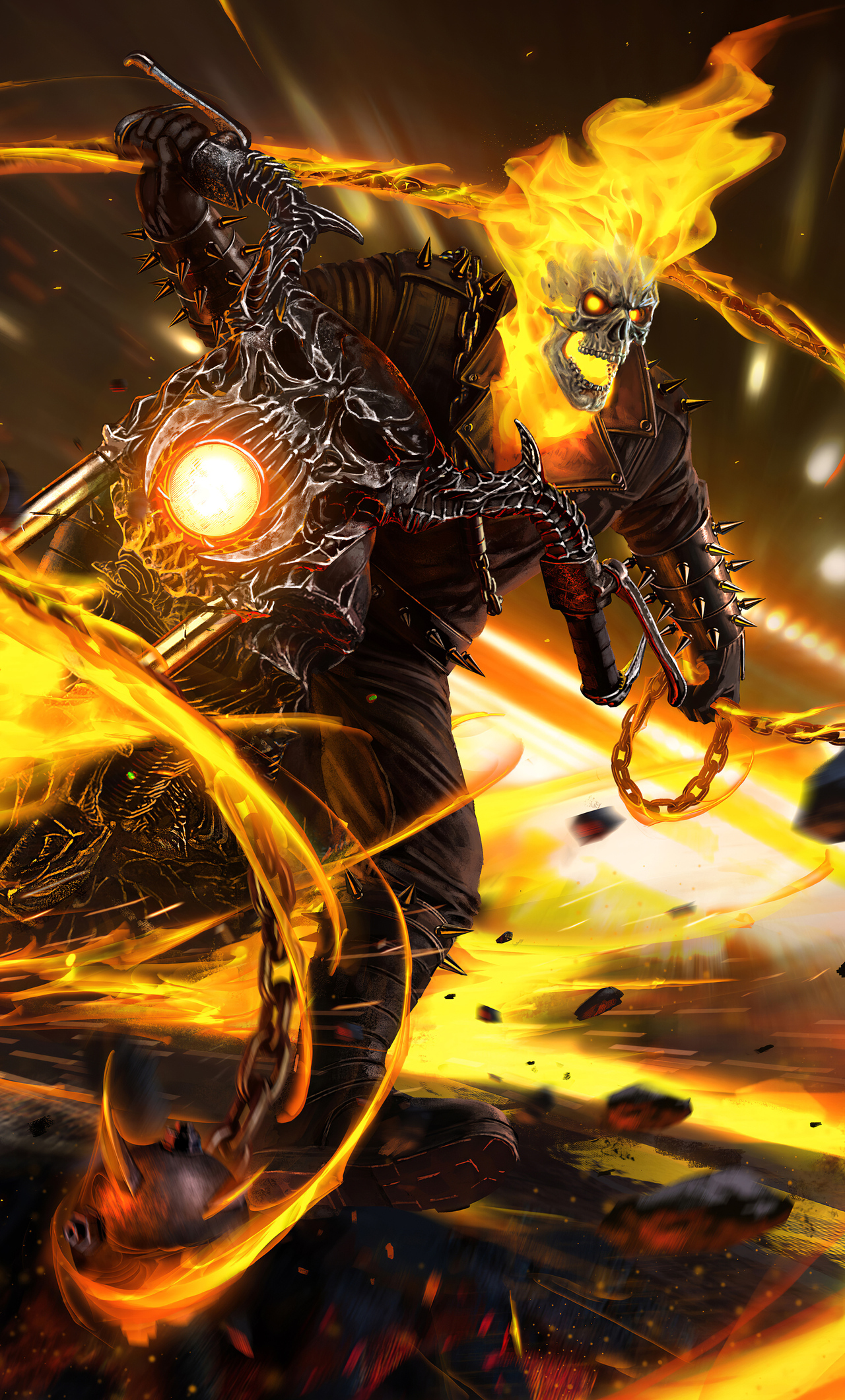 The Ghost Rider 4k iPhone HD 4k Wallpaper, Image, Background, Photo and Picture