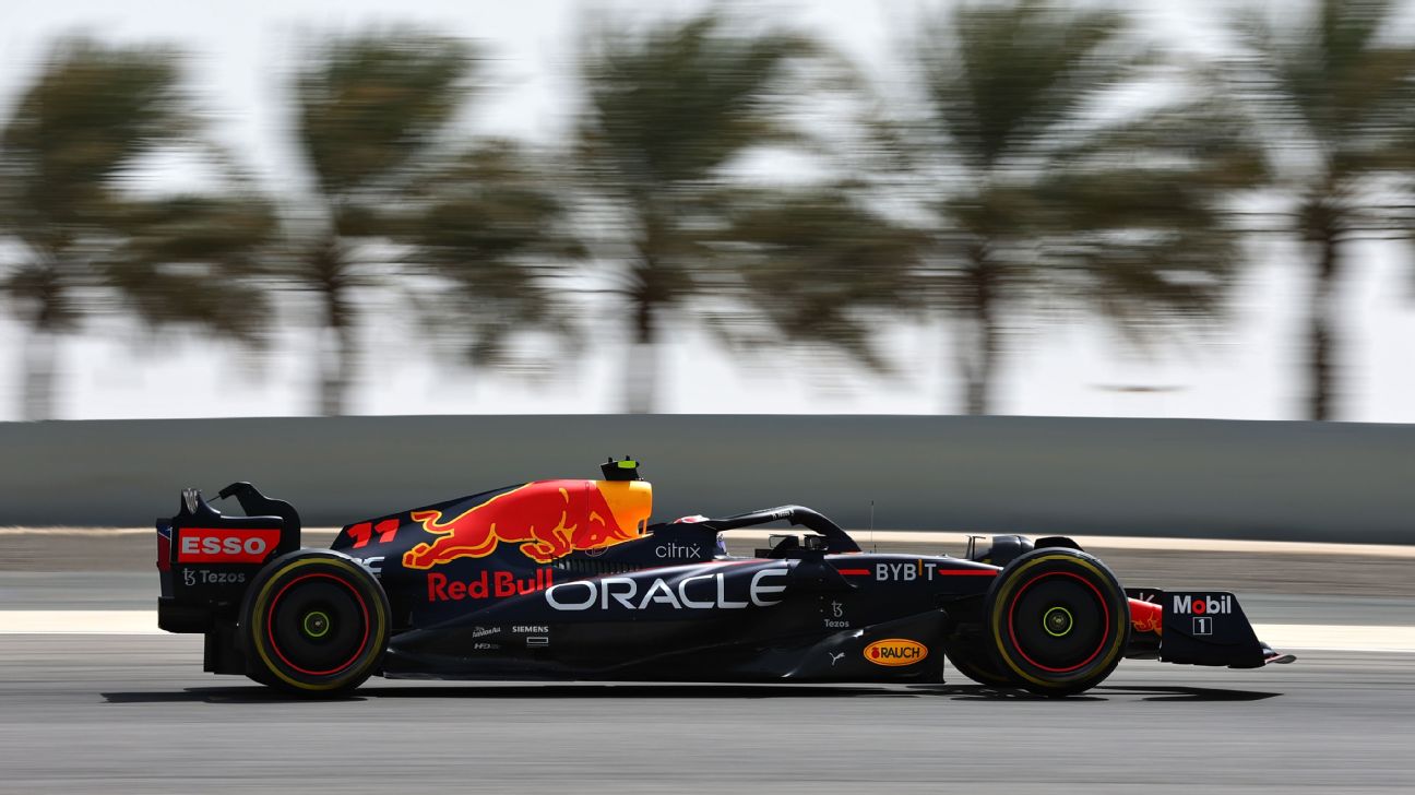 Sergio Perez quickest in upgraded Red Bull at lunch on final test day