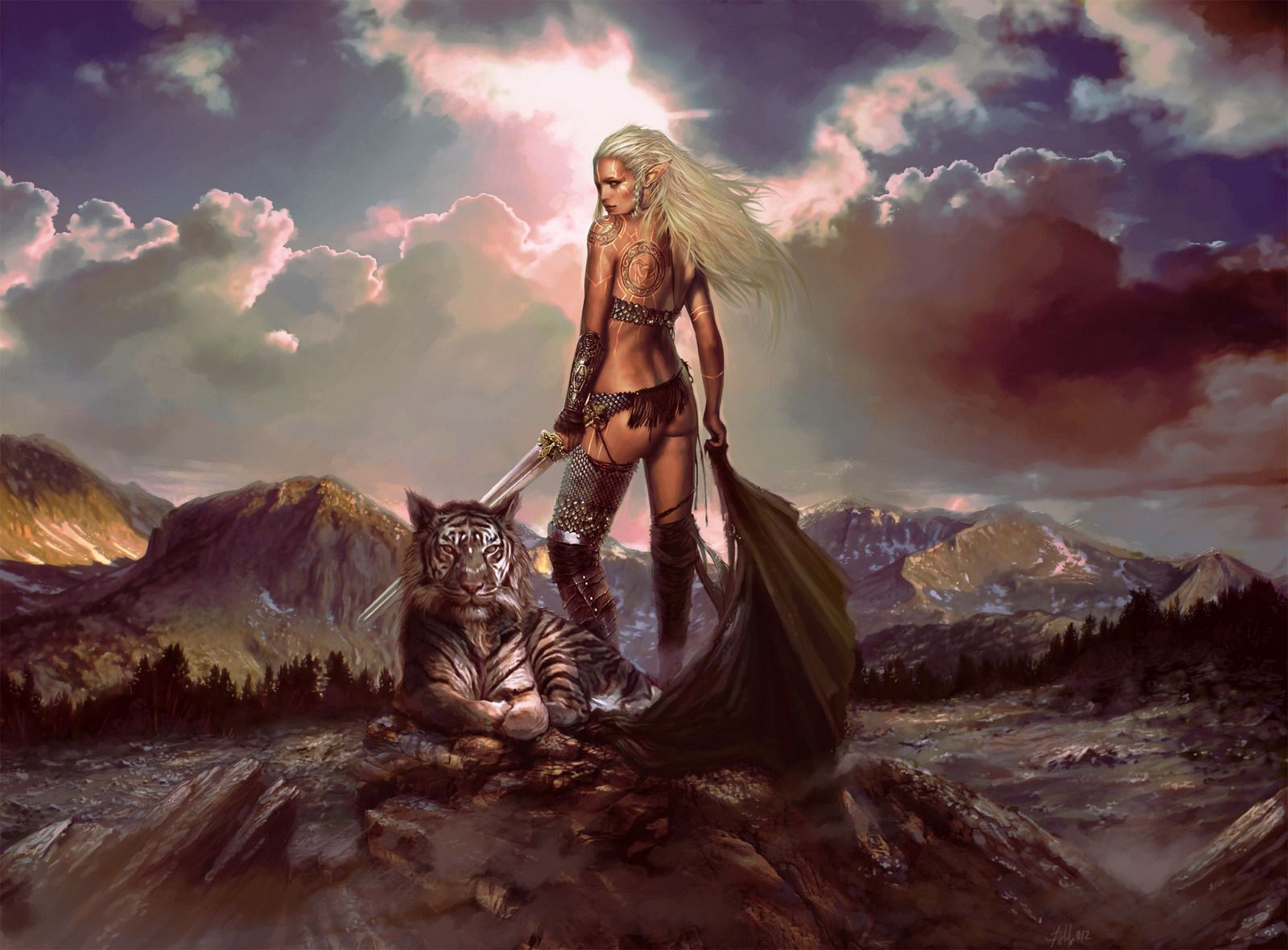 Viking Girl Wallpaper