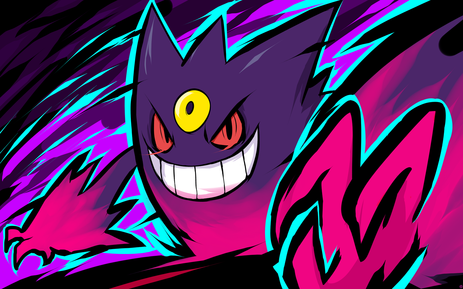 Shiny Mega Gengar by Hattori-Hako on DeviantArt