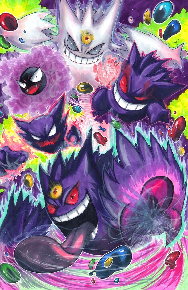 Shiny Mega Gengar  Nightmare by ishmam on DeviantArt