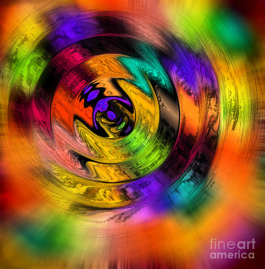 Color Wheel Spin Abstract Photograph by Karen Adams. Fine Art America