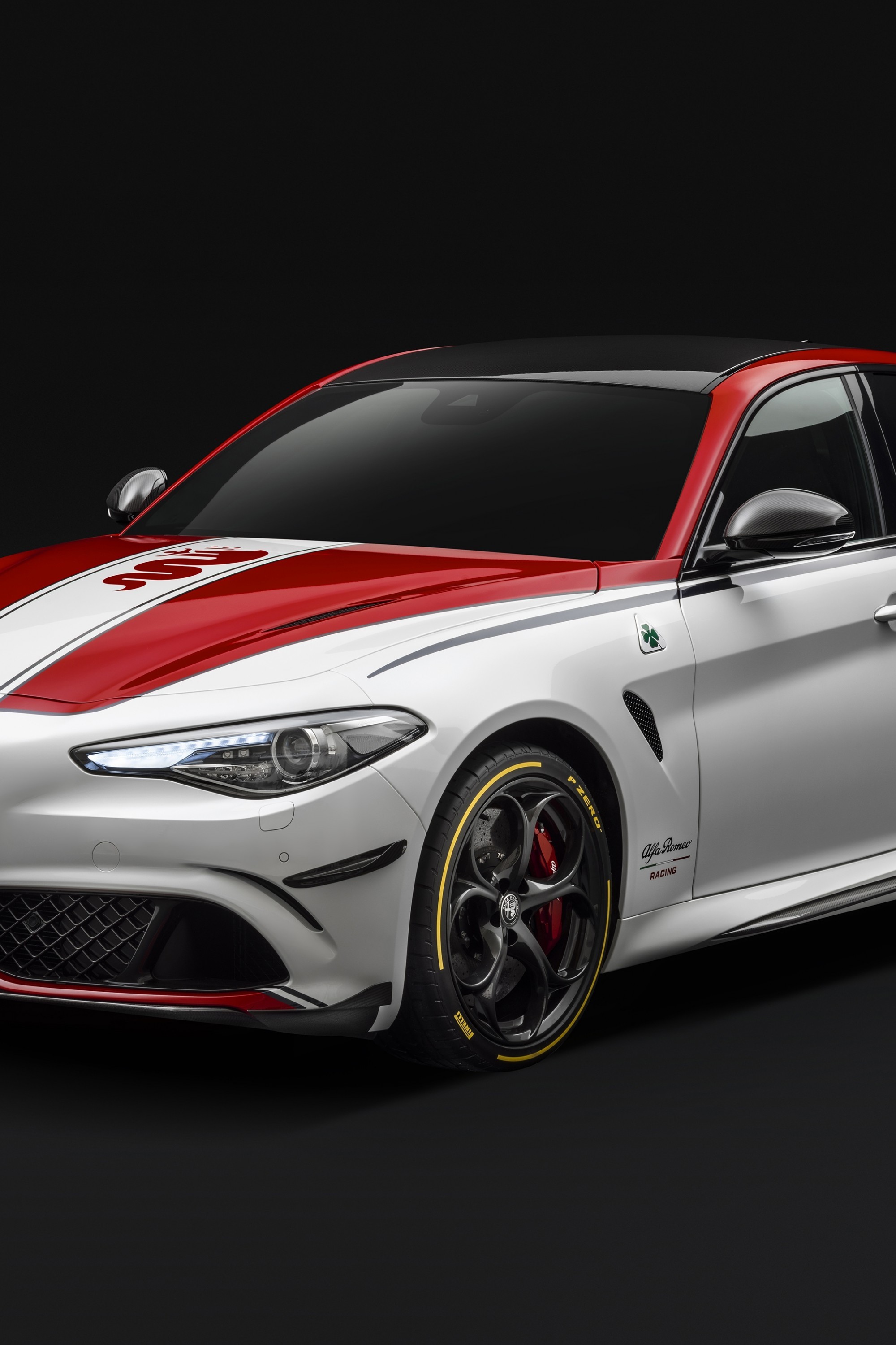Alfa Romeo Giulia Quadrifoglio, White, Side View Romeo Giulia Gta 2020