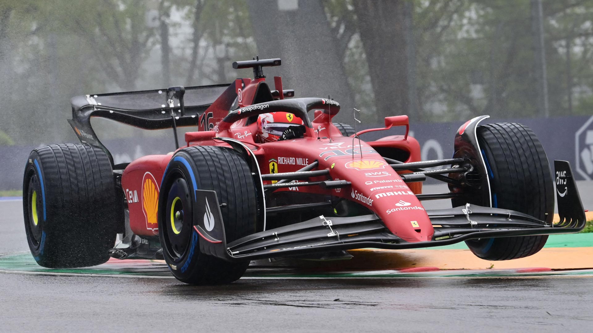 2022 Emilia Romagna Grand Prix FP1 report and highlights: Charles Leclerc leads Carlos Sainz in soaked practice session ahead of qualifying. Formula 1®