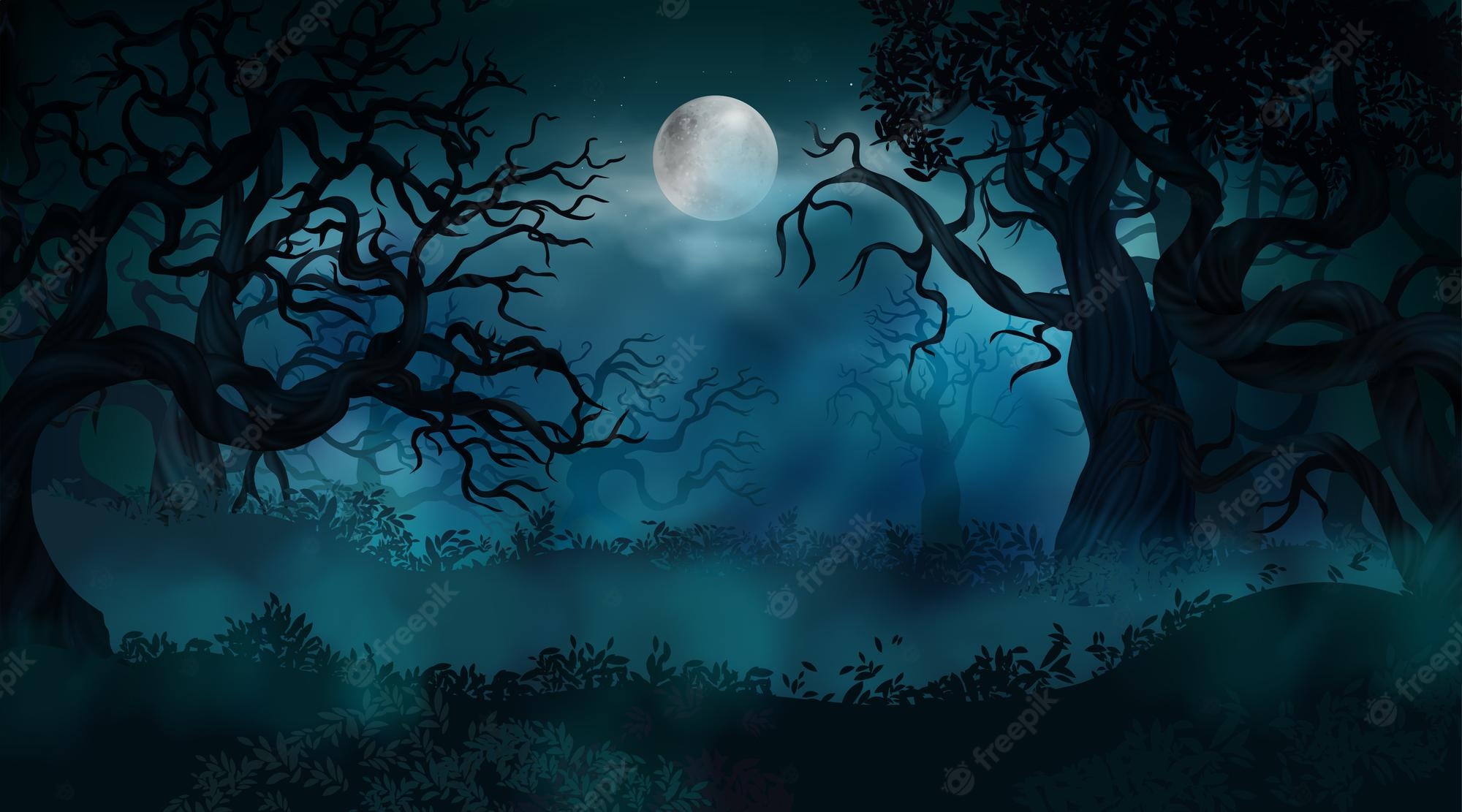 Fantasy Forest Image. Free Vectors, & PSD