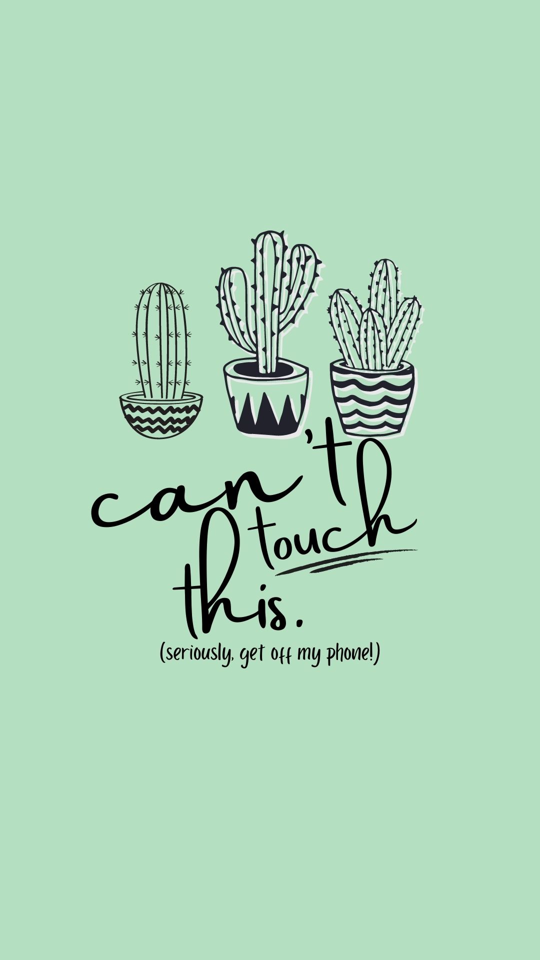 Cute Get Off My Phone Wallpaper