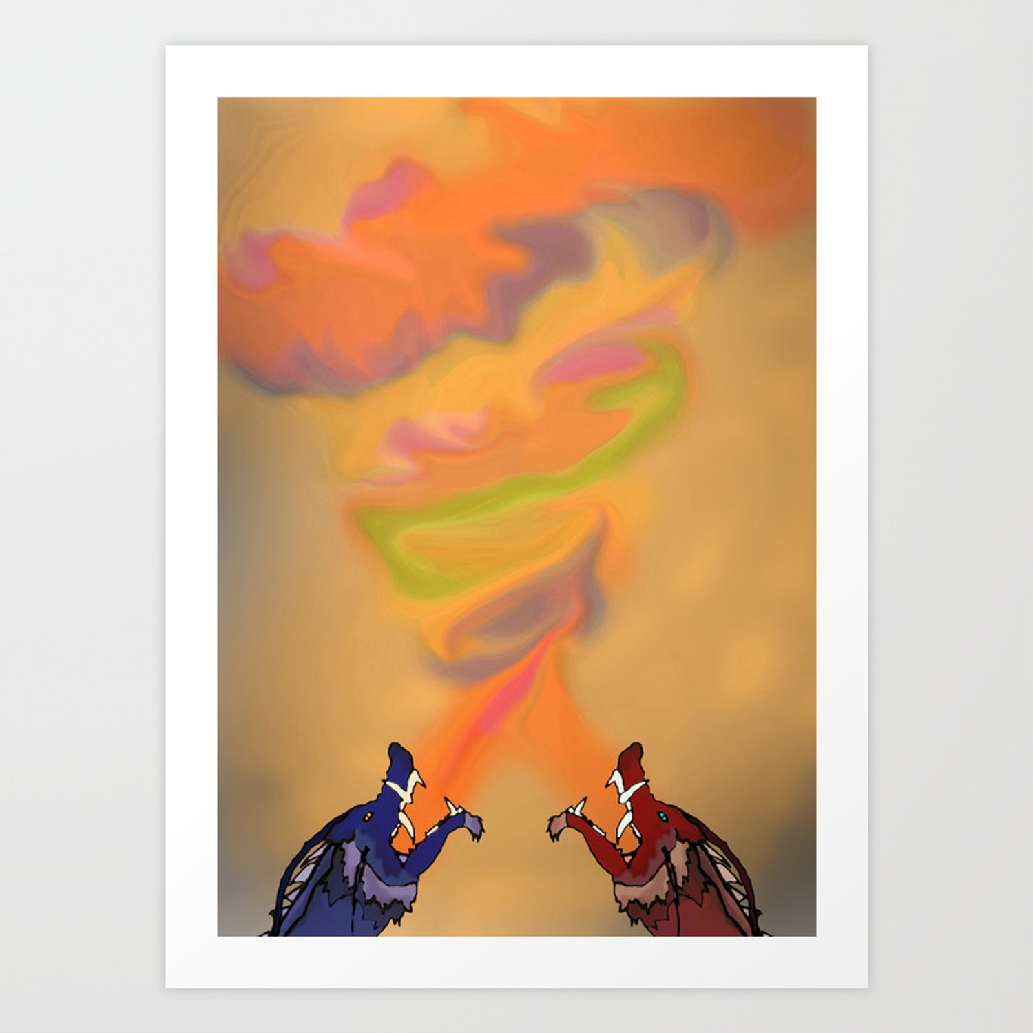 Ran and Shaw Art Print
