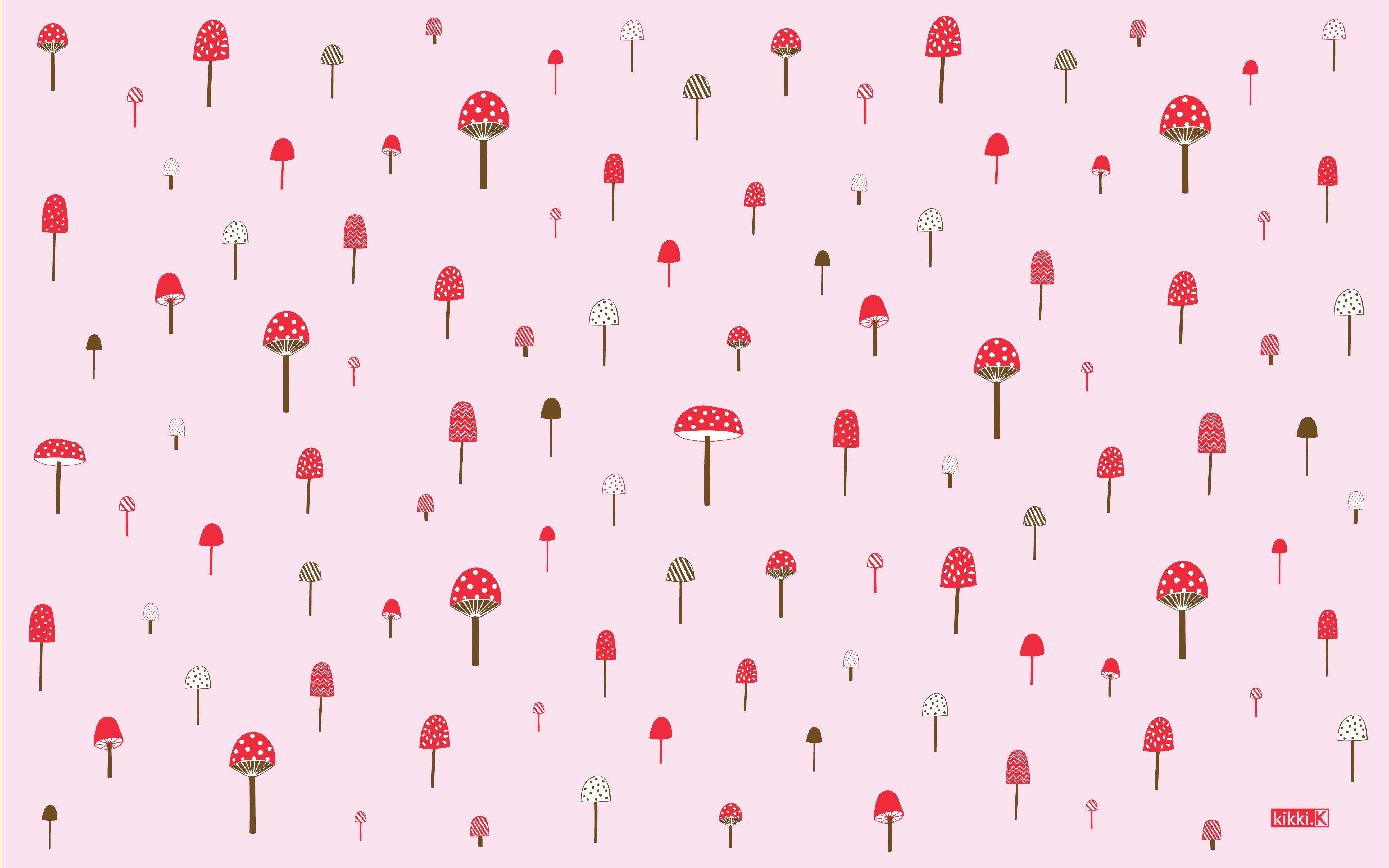 mushroom wallpaper. Mushroom wallpaper, Cute desktop wallpaper, Desktop wallpaper