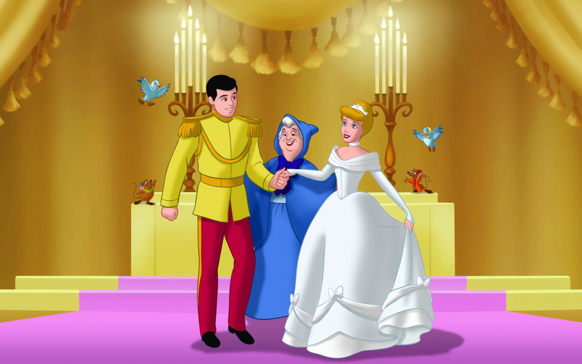 Cinderella Wedding Scene Cartoon
