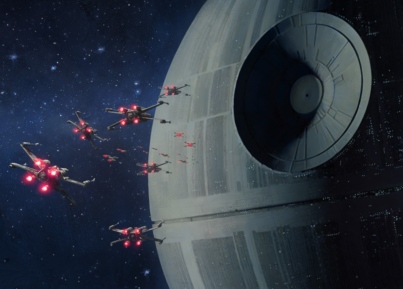 Attack On The Death Star Wallpaper