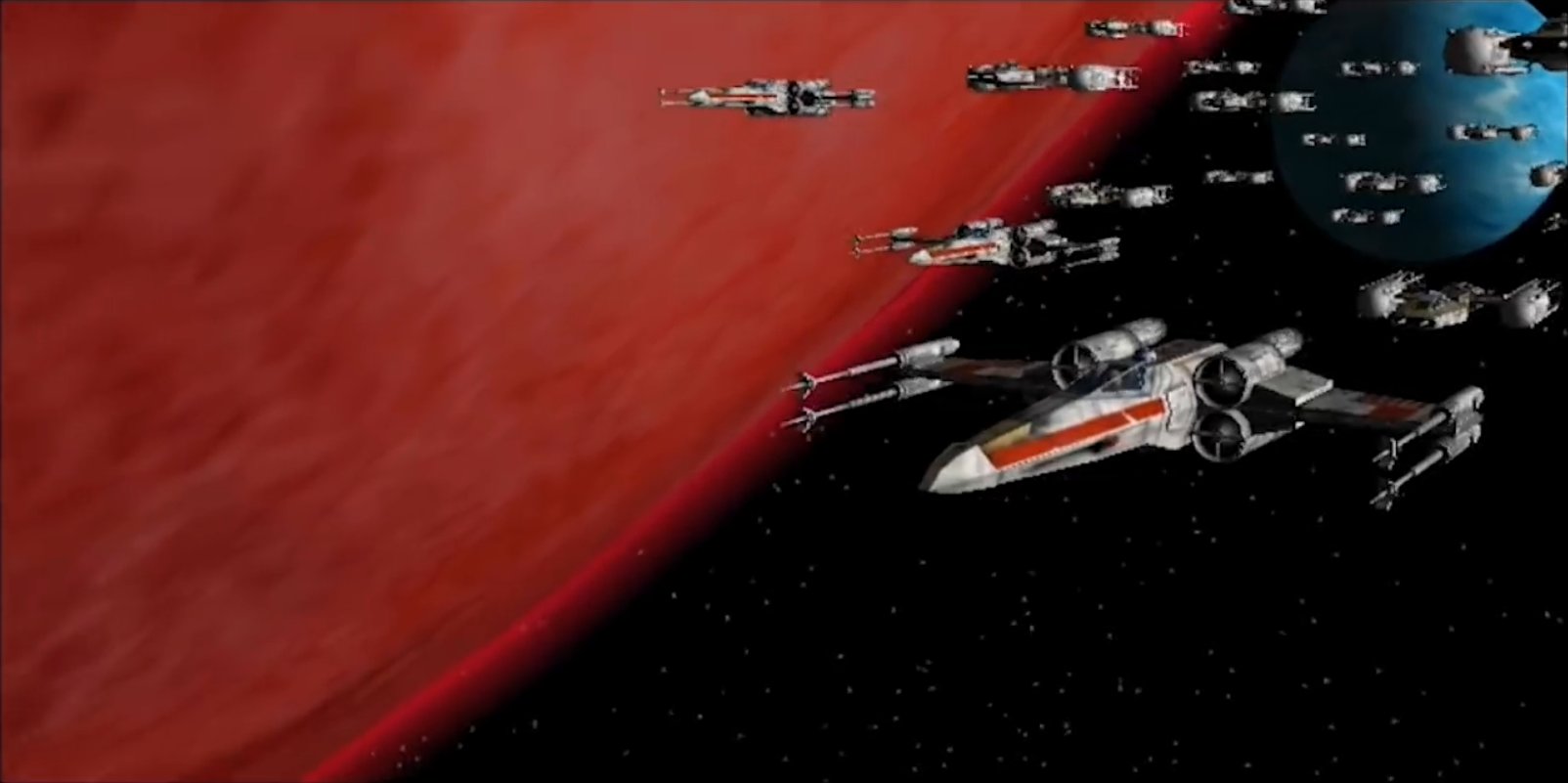 Star Wars Visual Comparisons Twitterren: Watching a video, I couldn't help but notice that the Star Wars Trilogy Arcade tucked Yavin IV & the Death Star around the planet from each