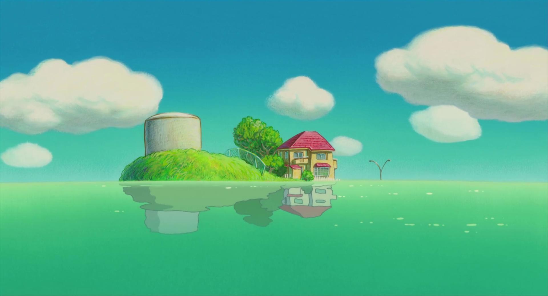 Kotaku of beautiful background art from Studio Ghibli's movies. In case you need new wallpaper