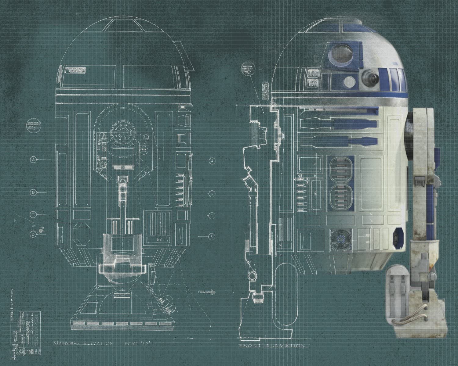 RoomMates JL1402M Star Wars R2 D2 Spray And Stick Removable Wall Mural.5 Ft. X 6 Ft., Everything Else