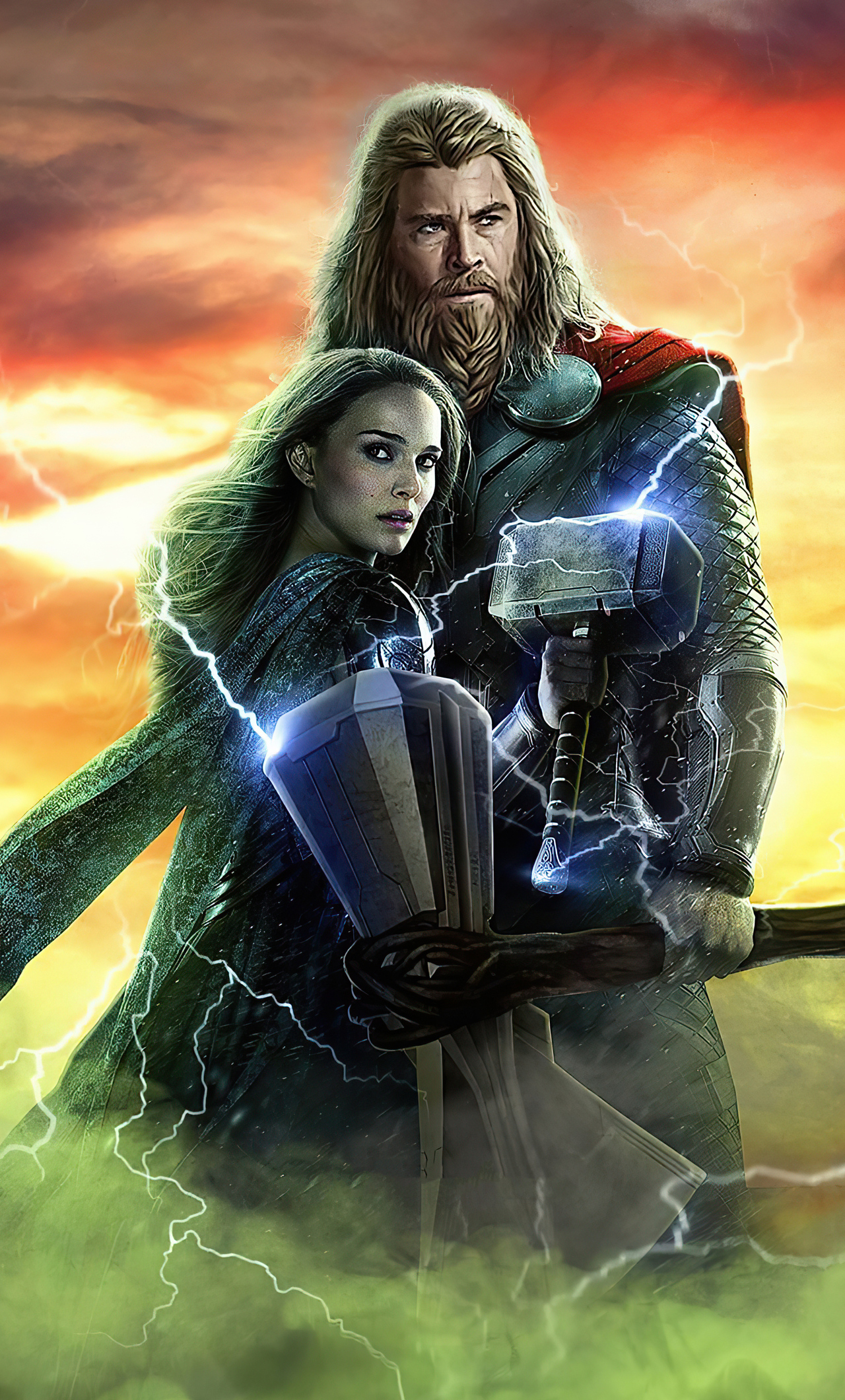 1280x2120 Thor Love And Thunder Artwork iPhone 6+ HD 4k Wallpapers, Image, Backgrounds, Photos and Pictures