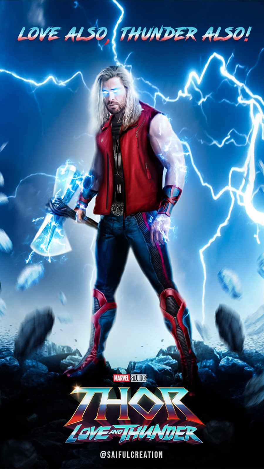 Thor Love And Thunder Art Poster IPhone Wallpapers