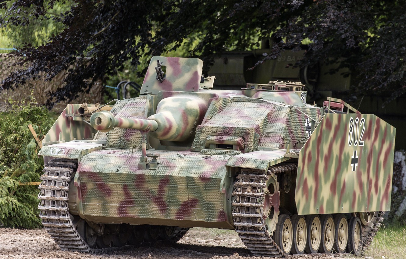 Wallpaper War, Installation, Armor, Artillery, Gun, German, StuG III, Self Propelled, World, Second, Times, Assault, Average, Sturmgeschütz III Image For Desktop, Section оружие