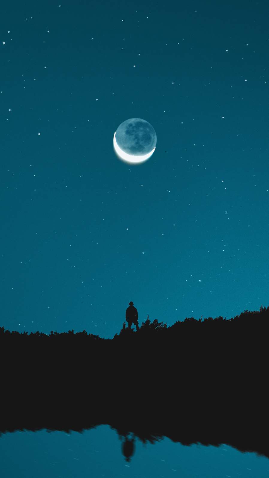 Moon Eclipse And Man IPhone Wallpaper Wallpaper, iPhone Wallpaper