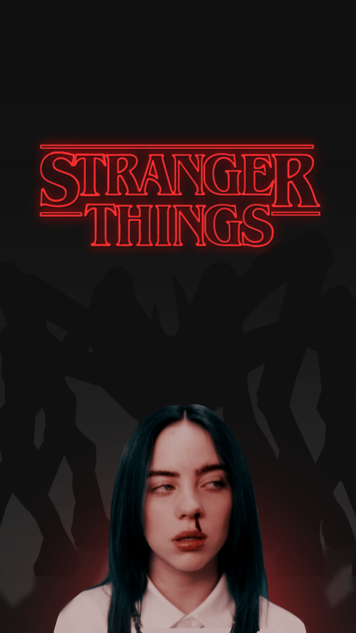 Stranger Things x Billie Eilish iPhone Wallpaper. Stranger things, Stranger, iPhone wallpaper