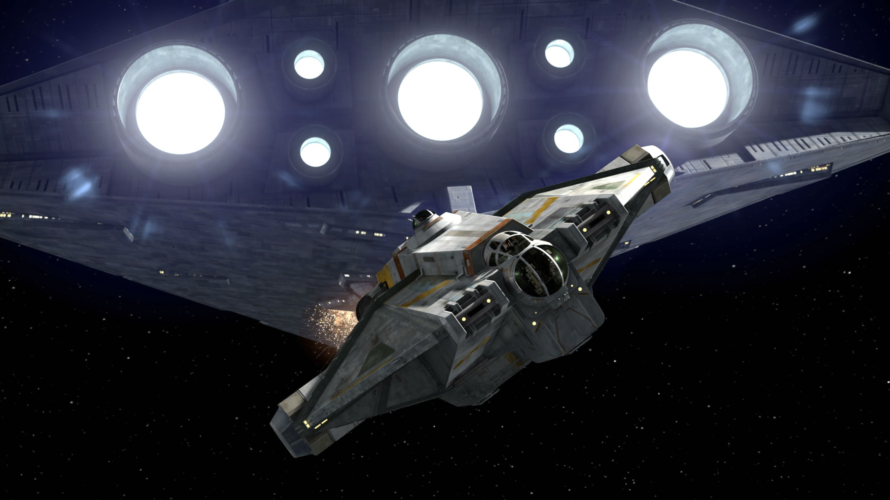 STAR WARS REBELS Animated Series Sci Fi Disney Action Adventure Spaceship Wallpaperx1688