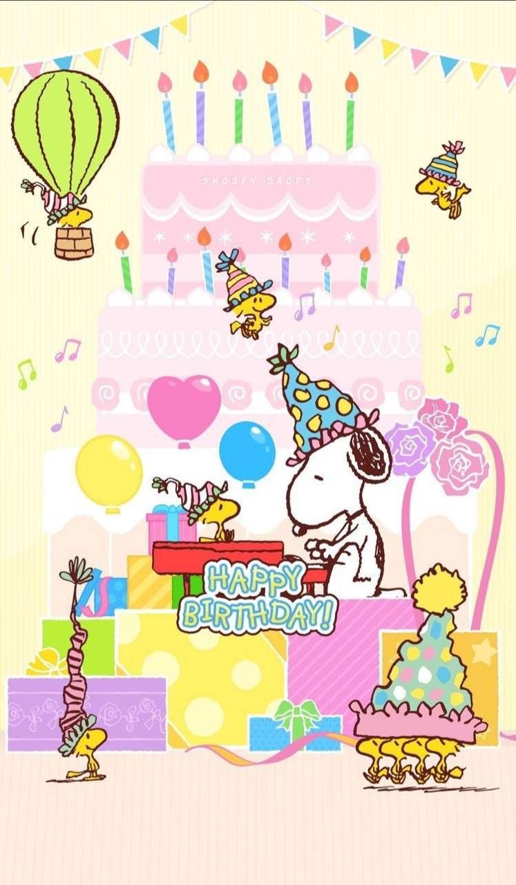 Download Snoopy wallpaper by SweetLanaz now. Browse millions of popular. Happy birthday snoopy image, Snoopy birthday, Happy birthday funny