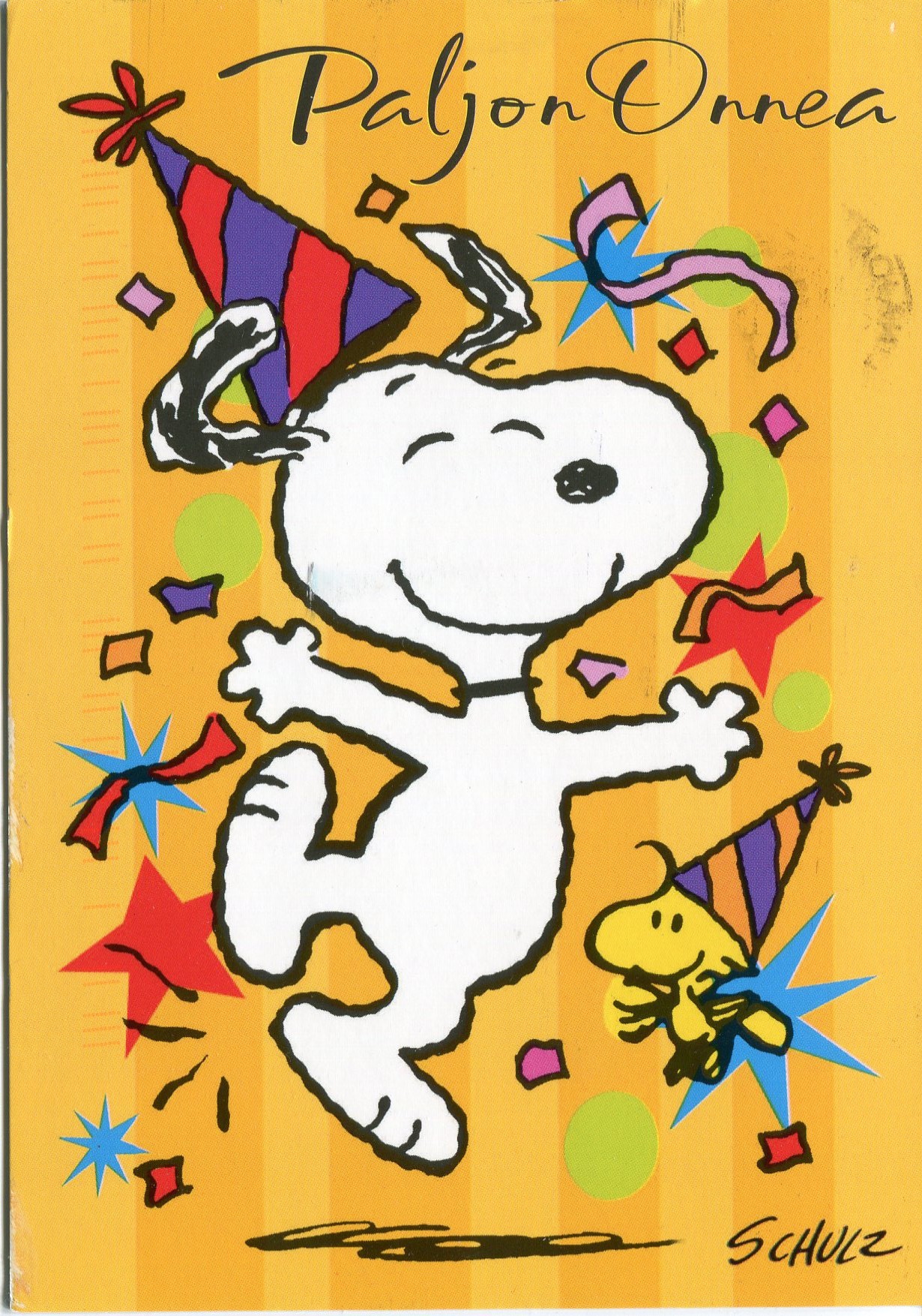 Birthday Snoopy. Remembering Letters and Postcards
