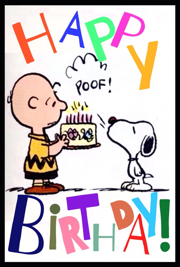 Happy birthday image with Snoopy