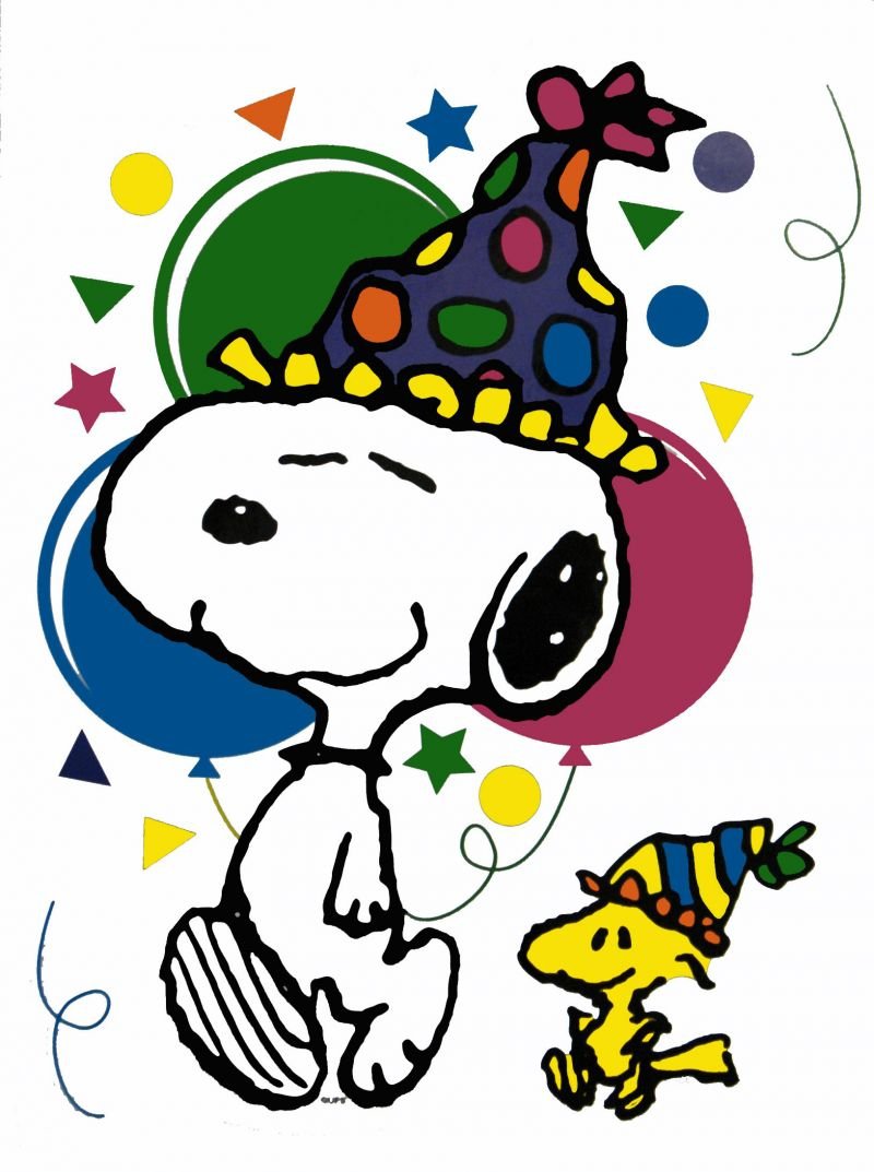 Snoopy happy birthday clip art