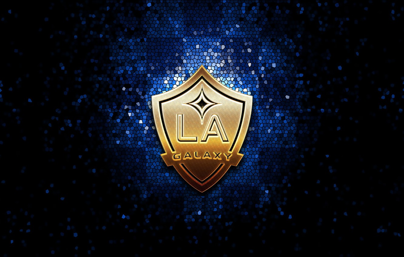 Wallpaper wallpaper, sport, logo, football, Los Angeles Galaxy, glitter, checkered, MLS image for desktop, section спорт