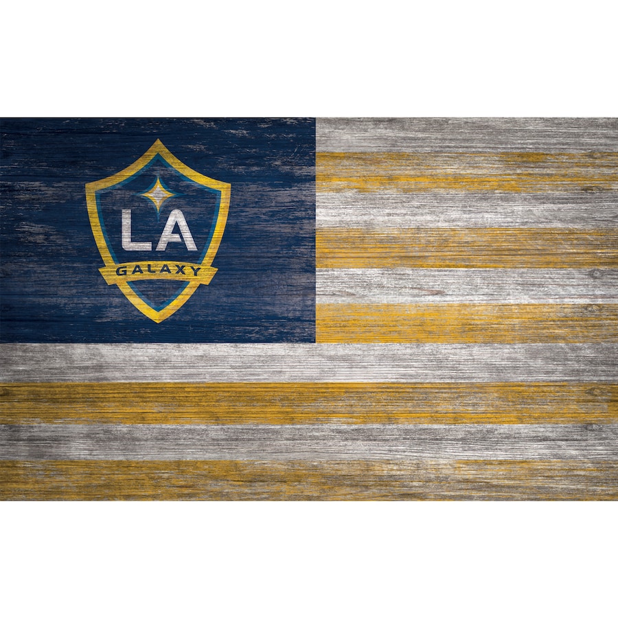 LA Galaxy 11'' x 19'' Distressed Flag Wall Art