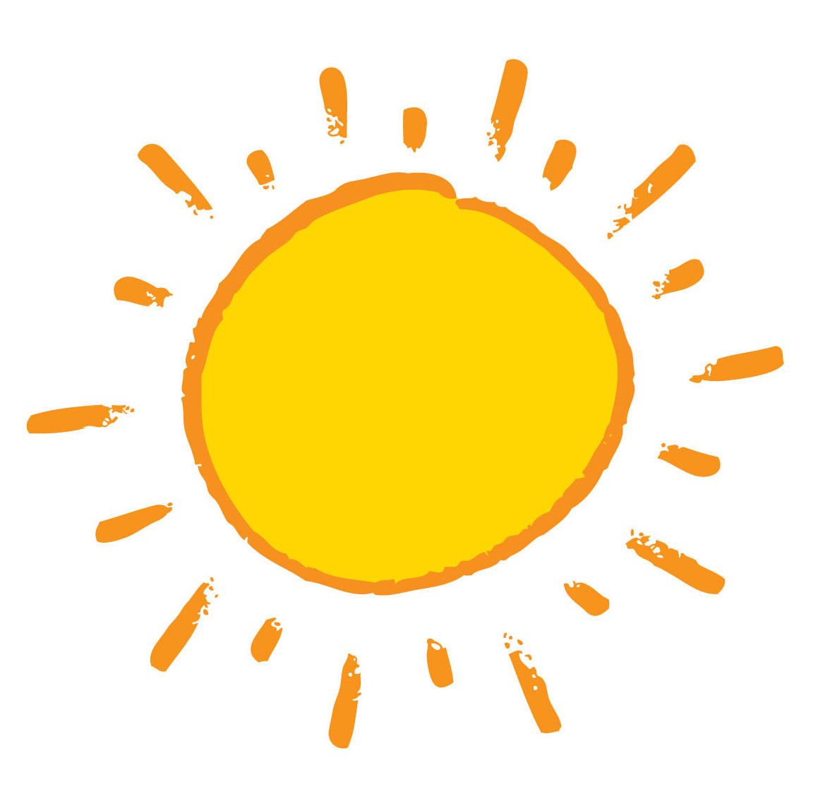 Medium Plain Sun Drawing Image PNG Transparent Background, Free Download