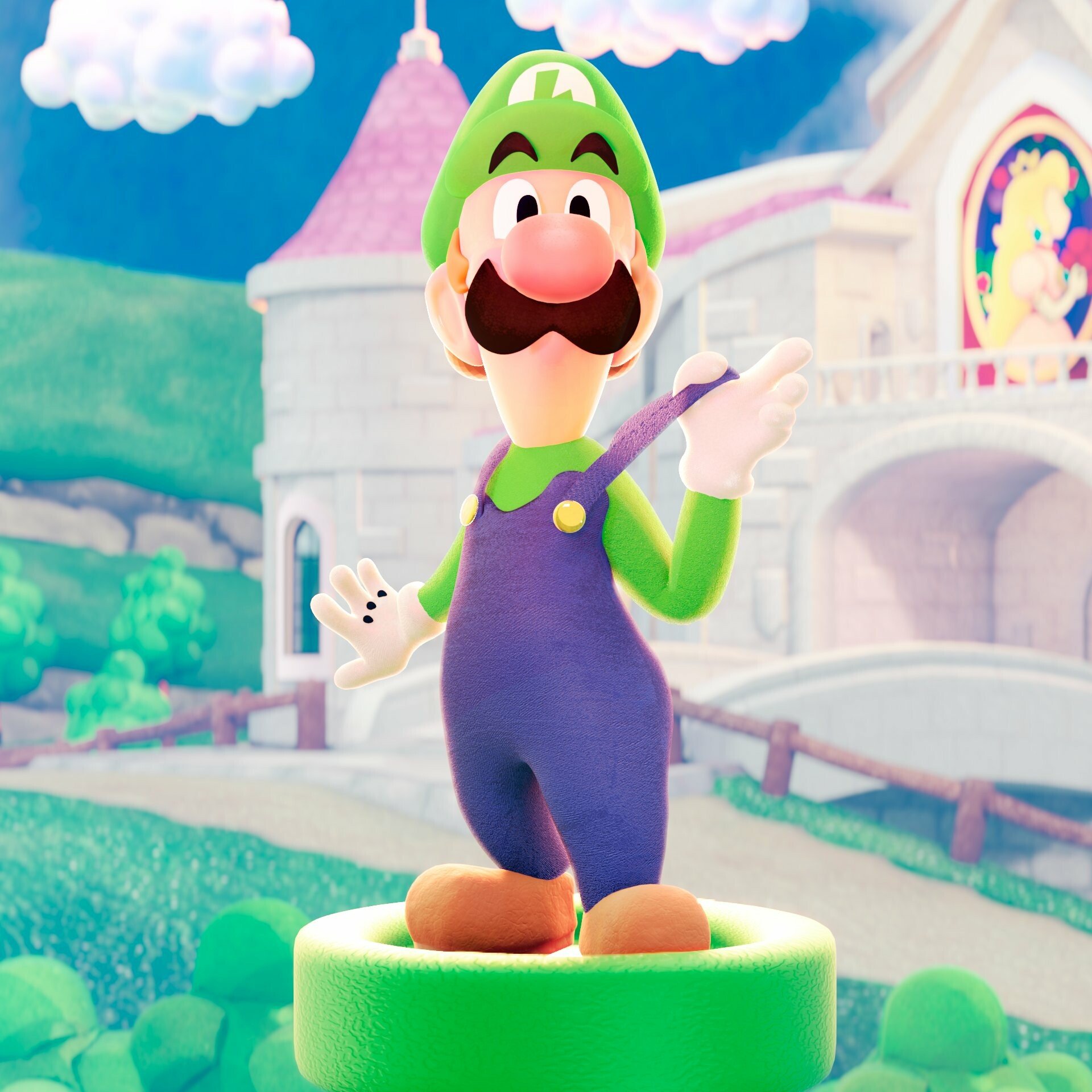 Luigi (original design by Mario & Luigi Dream Team)