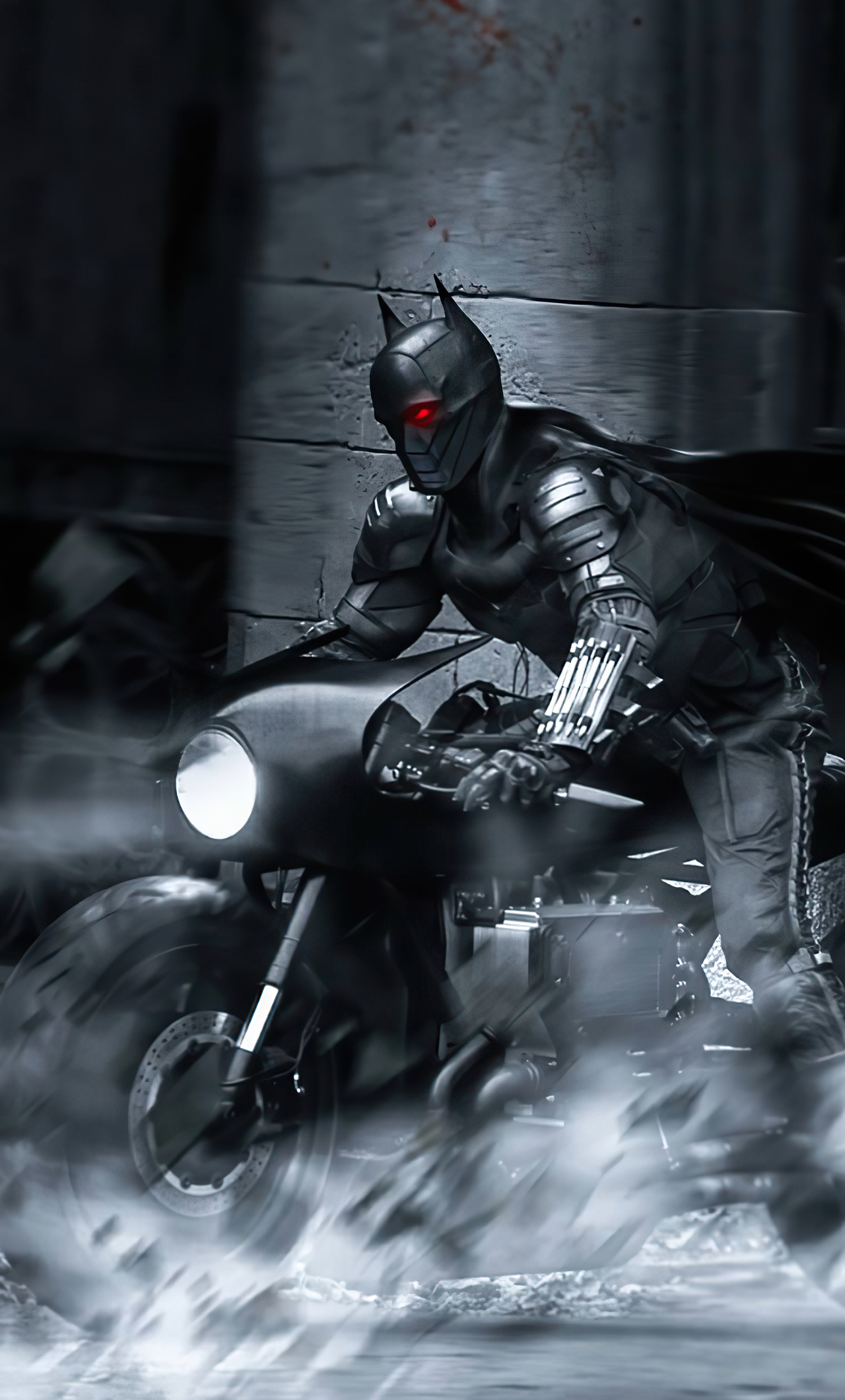 The Batman On Bike 4k iPhone HD 4k Wallpaper, Image, Background, Photo and Picture