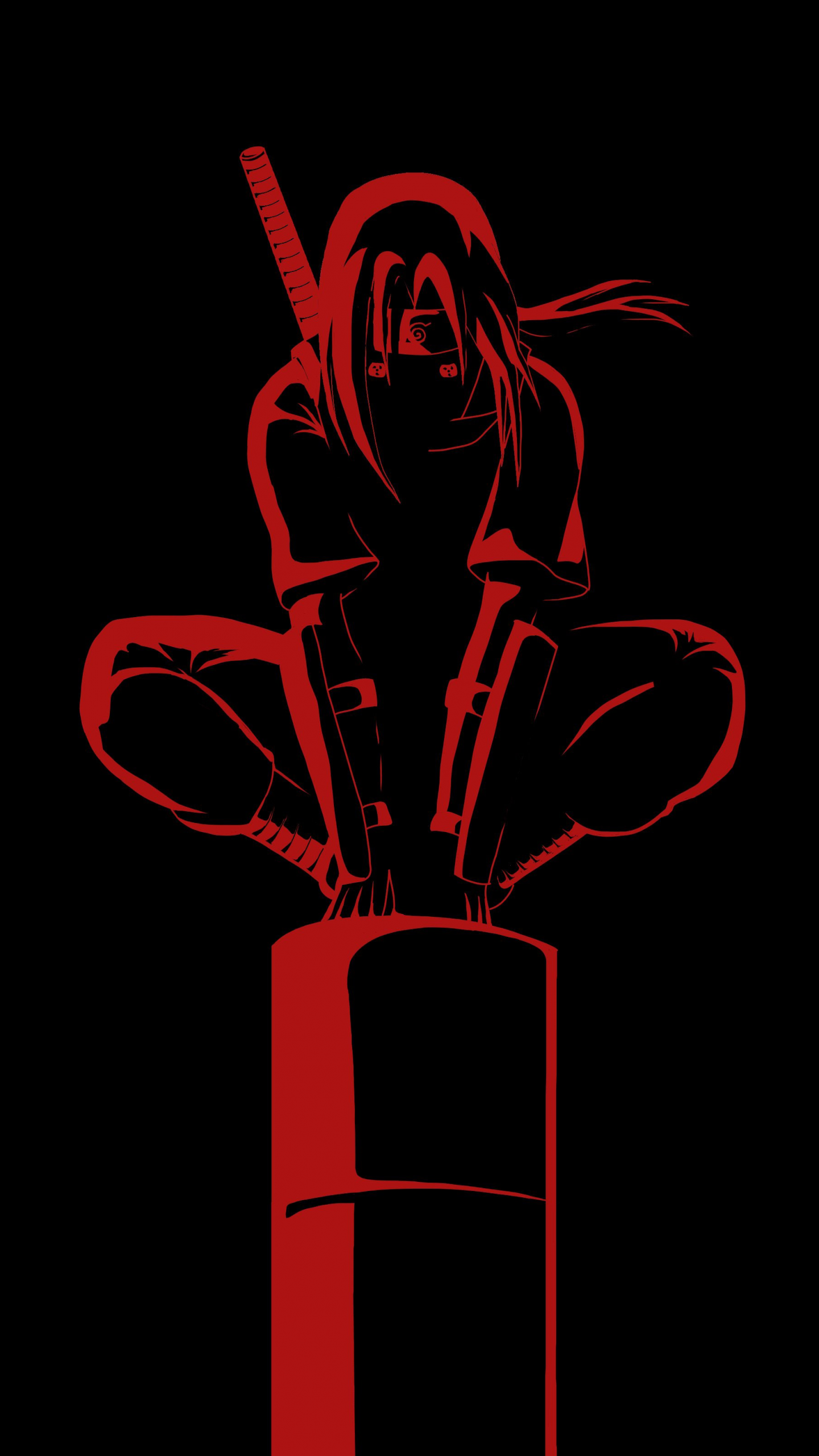 Itachi Uchiha Wallpaper 4K, Black