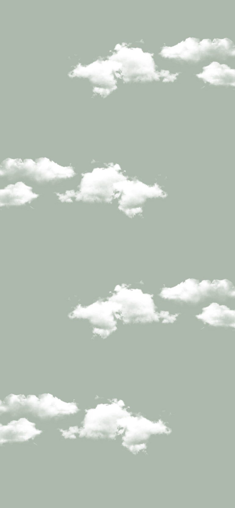 Sage Green Aesthetic Wallpaper, Cloud Sage Green Sky Wallpaper